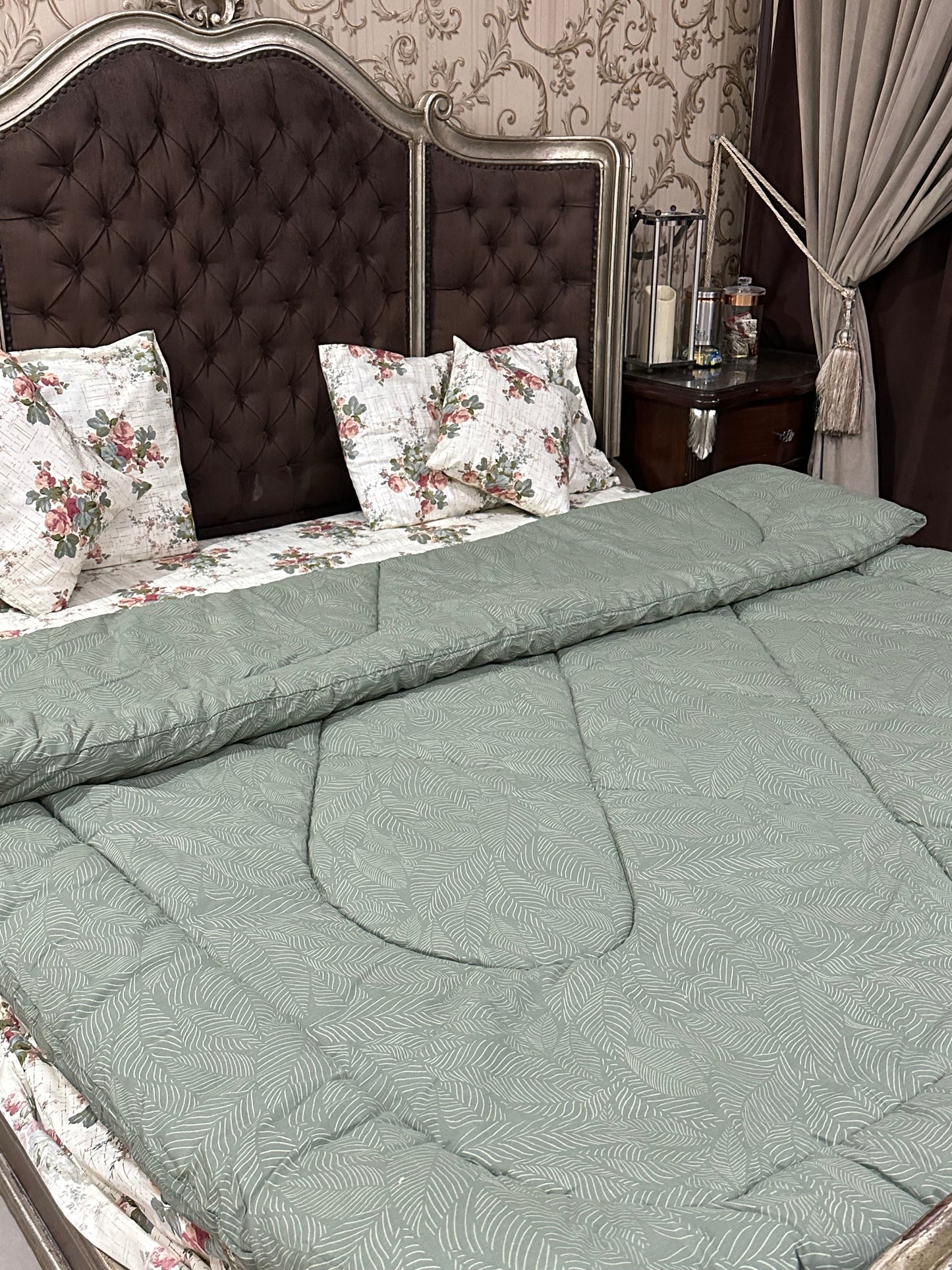 Olive Queen sized Comforter