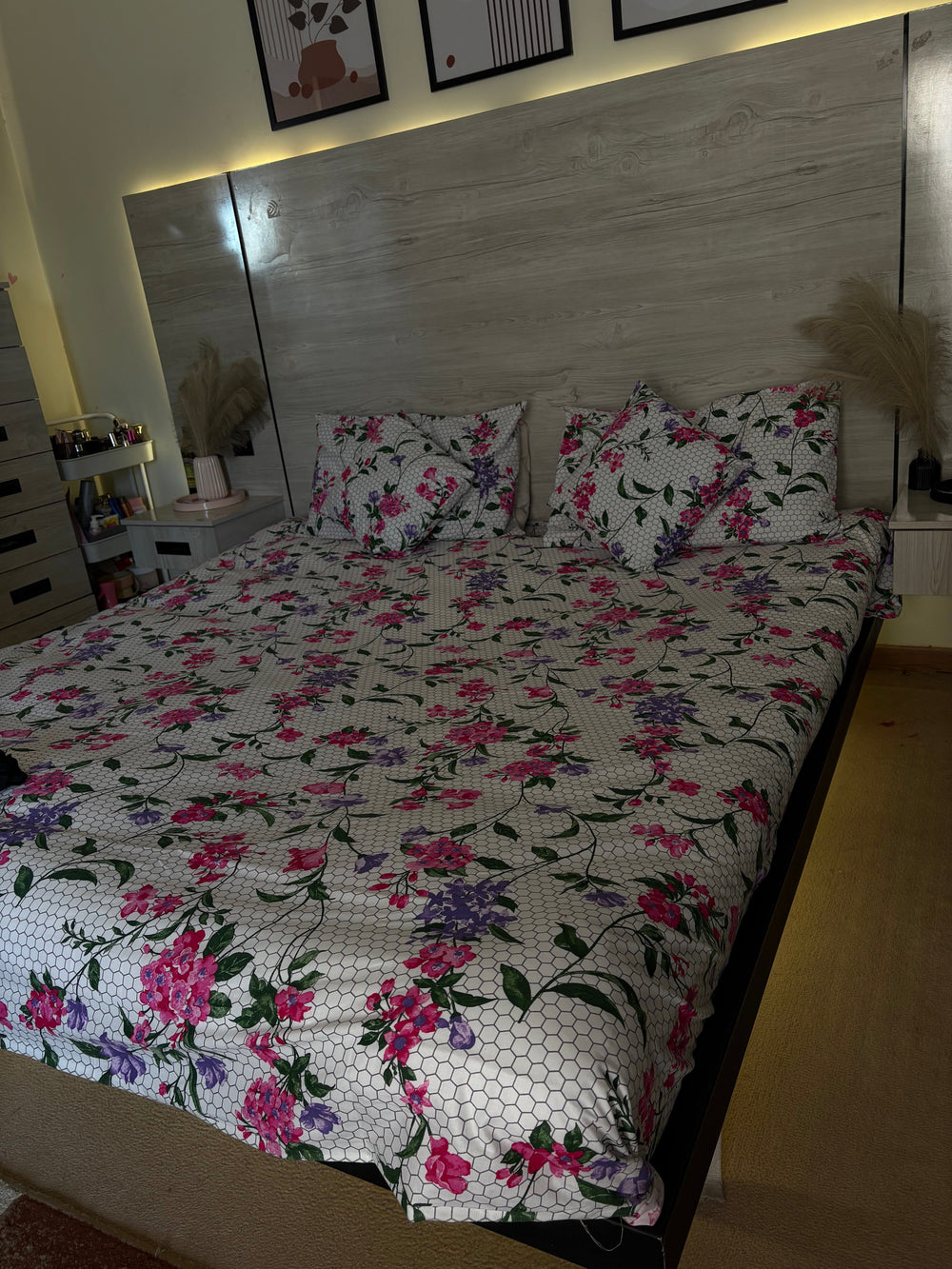Cotton-Satin Bedsheet Set 3