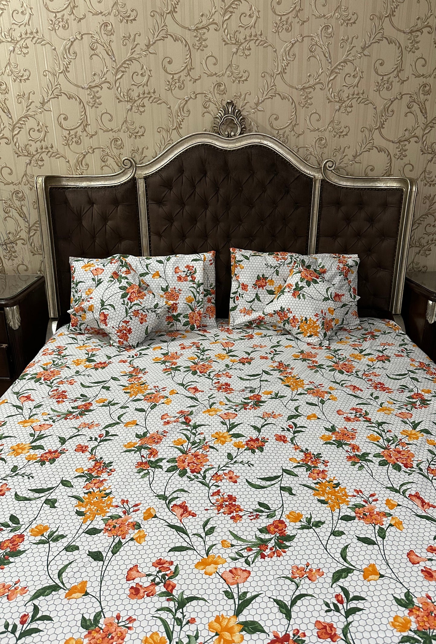 Cotton - Satin Fitted bedsheet